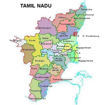 harta e Chennai Tamil Nadu