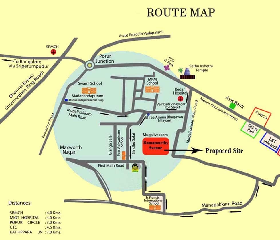 Porur Chennai hartë