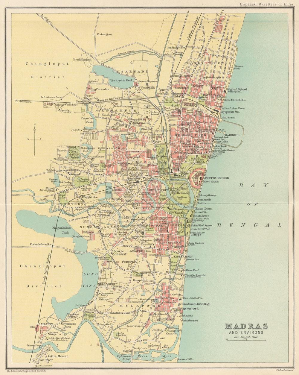 harta e Madras
