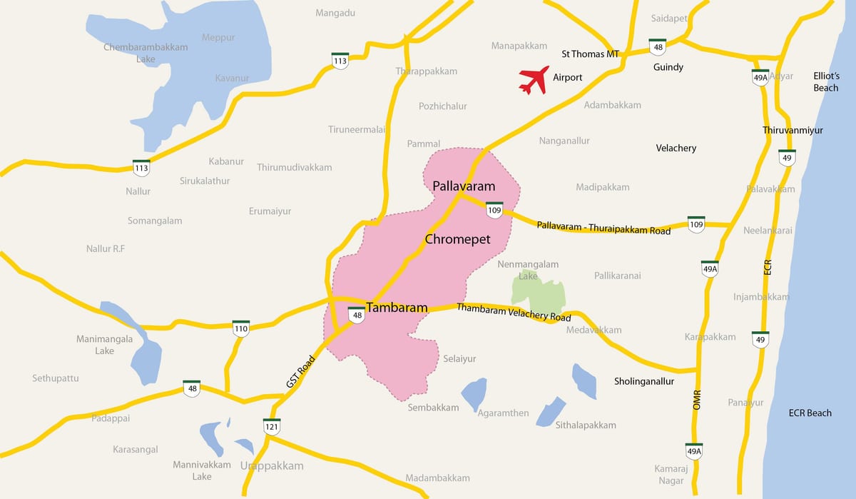 harta e Tambaram Chennai